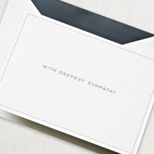 Load image into Gallery viewer, Crane With Deepest Sympathy Note