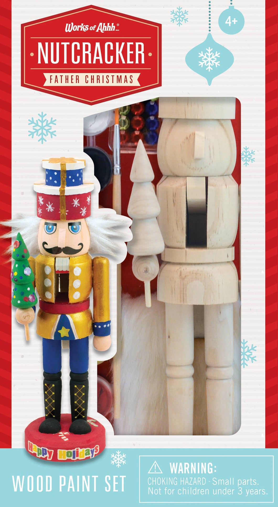 Masterpieces Puzzles - Nutcracker Father Christmas Wood Paint Set