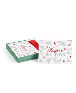 Masterpiece Studios - Silver & Red Holiday Boxed Holiday Cards