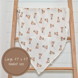 LollyBanks - Tiger Cub Baby Swaddle Blanket