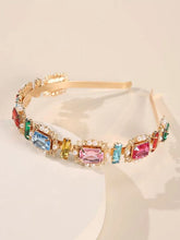 Load image into Gallery viewer, Faux Pearl &amp; Gemstone Decor Headband
