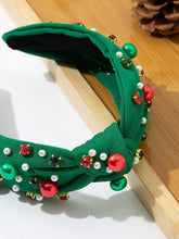 Load image into Gallery viewer, Green Fashionable Pearl Crystal Rhinestone Headband
