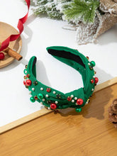 Load image into Gallery viewer, Green Fashionable Pearl Crystal Rhinestone Headband
