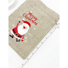 Load image into Gallery viewer, Love and Repeat - Merry Christmas Snowflake Draw String Gift Bag
