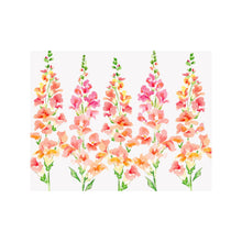 Load image into Gallery viewer, Brake Ink Stationery - Snapdragon Floral Note Card: BOX SET OF 8
