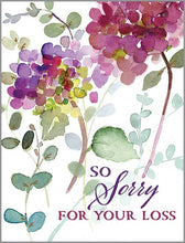 Load image into Gallery viewer, GINA B DESIGNS - Sympathy Greeting Card - Hydrangea Stems
