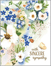 Load image into Gallery viewer, GINA B DESIGNS - Sympathy Greeting Card - Sweet White Flowers
