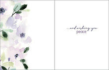 Load image into Gallery viewer, GINA B DESIGNS - Sympathy Greeting Card - Purple Floral
