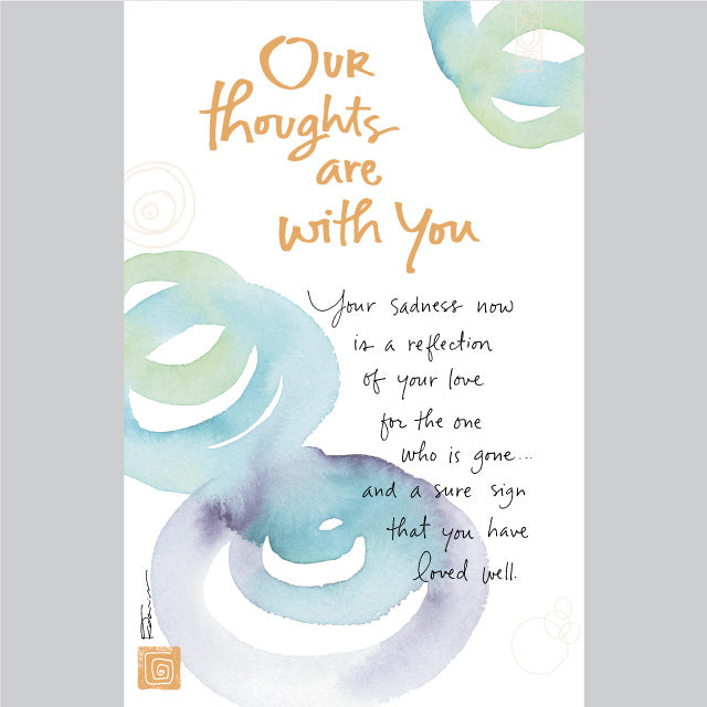 Awakenings Abstract Original Sympathy Greeting Card