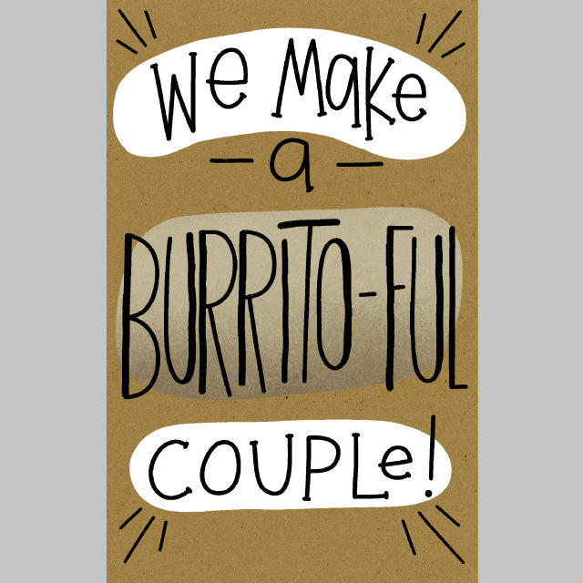Burrito-Ful Couple Greeting Card