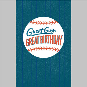 Baseball Birthday Greeting Card