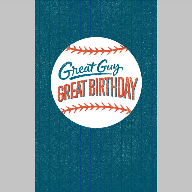 Baseball Birthday Greeting Card
