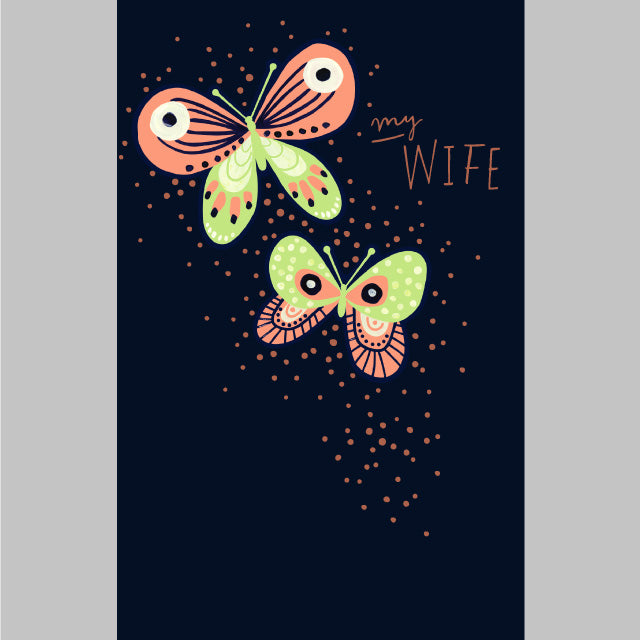 Butterflies Wife Greeting Card