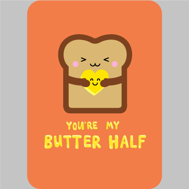 Butter Half Anniversary Greeting Card