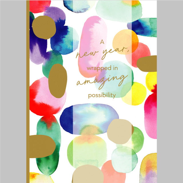 A New Year Birthday Greeting Card