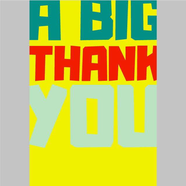 A Big Thank You Greeting Card