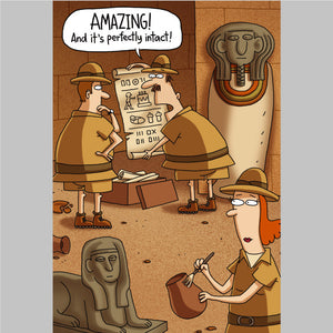 Archeologist Discovery Greeting Card