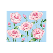 Load image into Gallery viewer, Brake Ink Stationery - Garden Rose Floral Note Card : BOX SET OF 8
