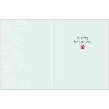 Load image into Gallery viewer, GINA B DESIGNS - Pet Sympathy Greeting Card - Paw Prints
