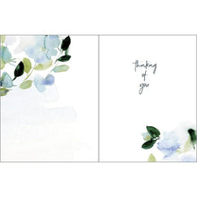 Load image into Gallery viewer, GINA B DESIGNS - Sympathy Greeting Card - Soft Blue Wreath
