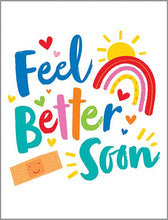 Load image into Gallery viewer, GINA B DESIGNS - Get Well Greeting Card - Bandaid/Rainbow
