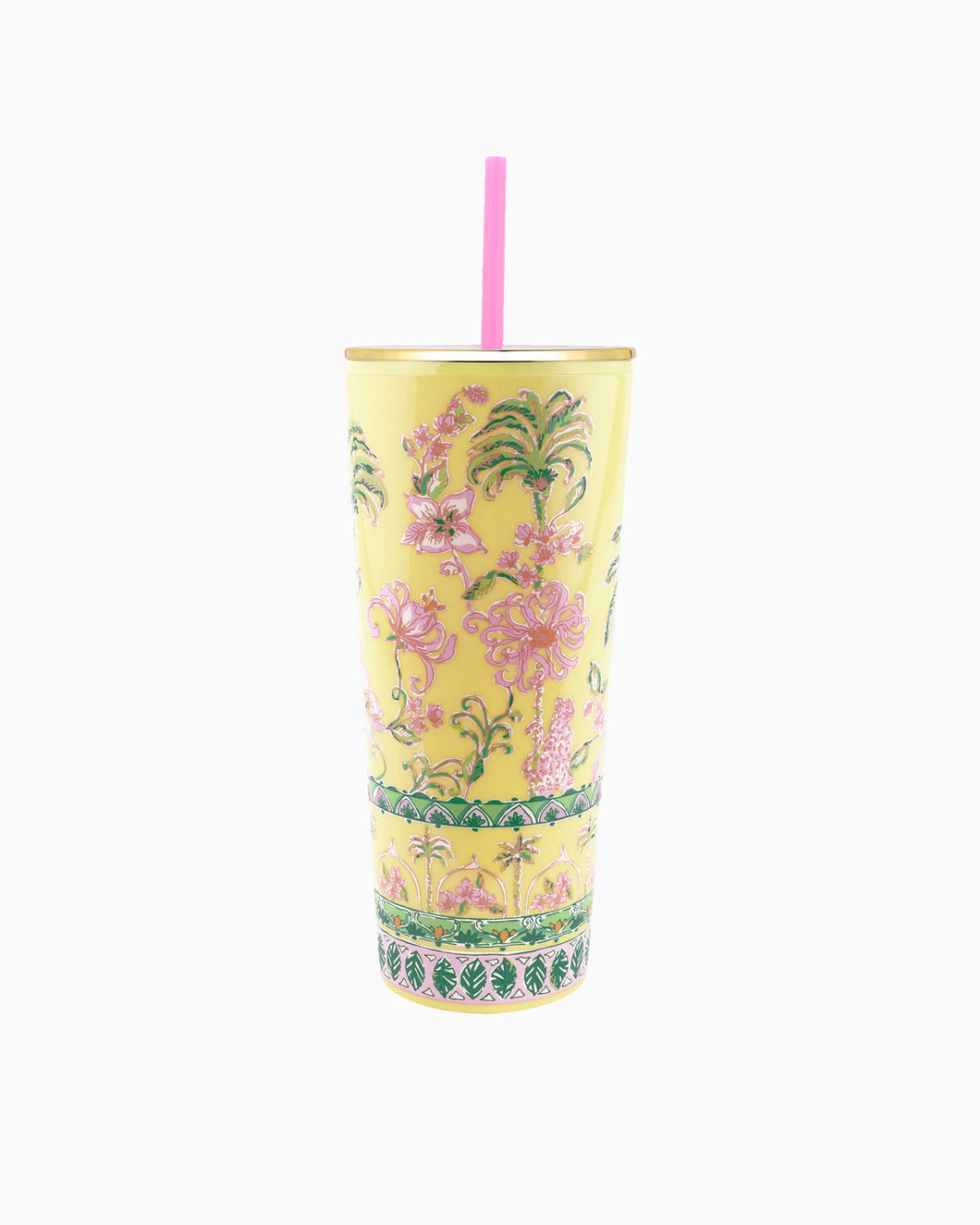 Tropical Oasis Tumbler with Straw
