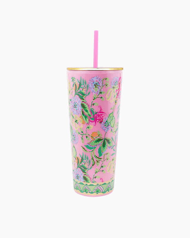 Via Amore Spritzer Tumbler with Straw