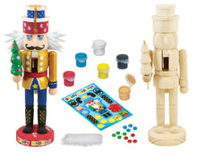 Load image into Gallery viewer, Masterpieces Puzzles - Nutcracker Father Christmas Wood Paint Set
