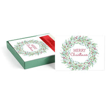 Load image into Gallery viewer, Masterpiece Studios - Simple Wreath Boxed Holiday Cards
