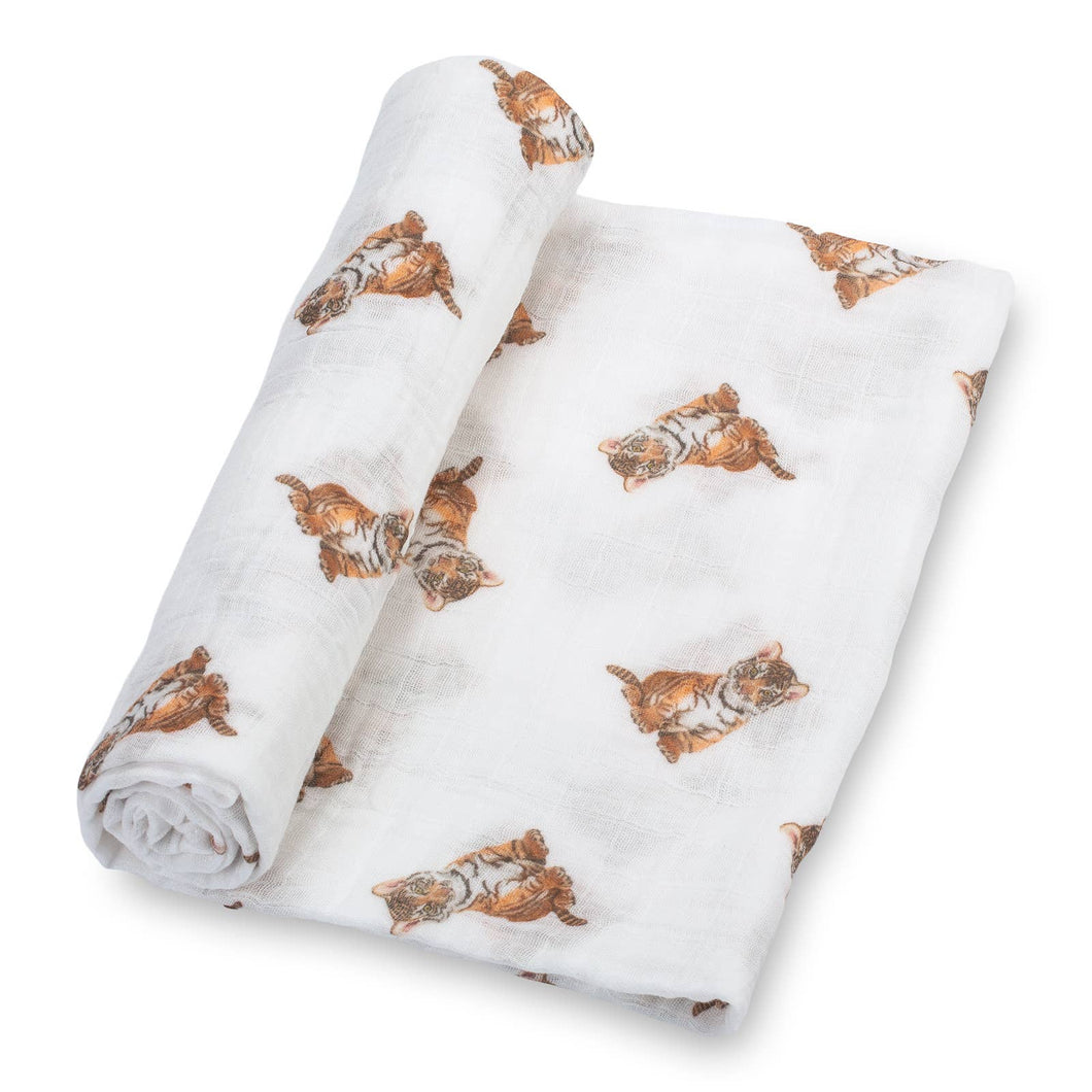 LollyBanks - Tiger Cub Baby Swaddle Blanket