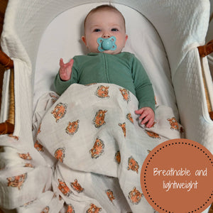 LollyBanks - You're Roar-some Baby Swaddle Blanket