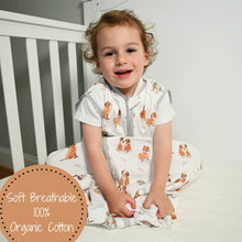 Load image into Gallery viewer, LollyBanks - Woof Woof Baby Sleep Sack, 100% Organic Cotton: 12-18M
