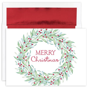 Masterpiece Studios - Simple Wreath Boxed Holiday Cards