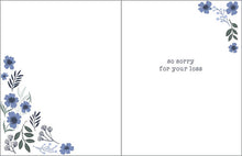 Load image into Gallery viewer, GINA B DESIGNS - Sympathy Card - Deepest Blue Flowers
