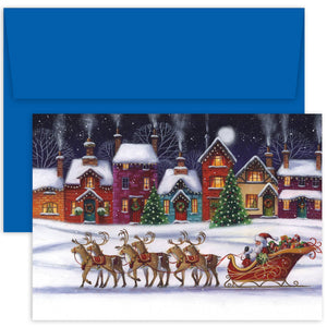 Masterpiece Studios - Santa & Sleigh Boxed Holiday Cards