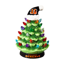 Load image into Gallery viewer, 8&quot; LED Ceramic Christmas Tree, Cincinnati Bengals
