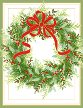 Load image into Gallery viewer, Caspari Greenery Wreath Size C BC
