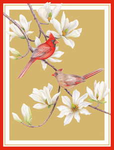 Caspari Cardinals and Magnolia Size C BC