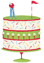 Load image into Gallery viewer, Golf Layer Cakes Greeting Card
