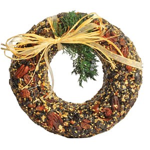 Classic Pecan Bird Seed Wreath