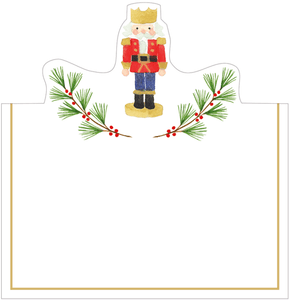 Caspari Little Nutcracker Foil Place Card