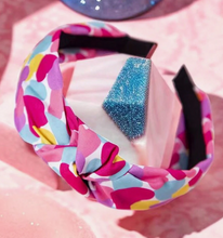 Load image into Gallery viewer, Heart Print Knot Wide Headband
