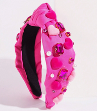 Load image into Gallery viewer, Heart Shaped Gemstone Headband
