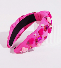 Load image into Gallery viewer, Heart Shaped Gemstone Headband
