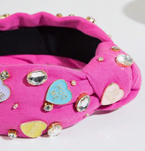 Load image into Gallery viewer, Candy Heart Shaped Gemstone Headband
