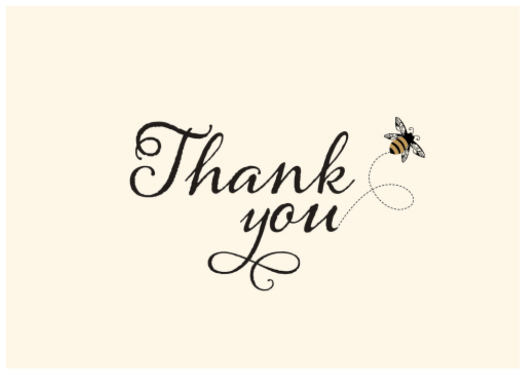 Bumble Bee Thank You Note