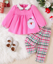 Load image into Gallery viewer, Girl Pink Santa Christmas Outfit
