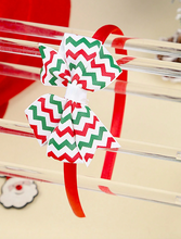 Load image into Gallery viewer, Christmas Snowman &amp; Snowflake Pattern Bow Headband
