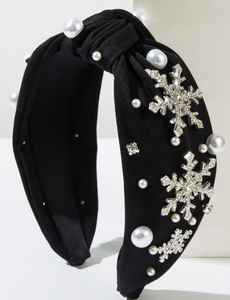 Black Snowflake Headband