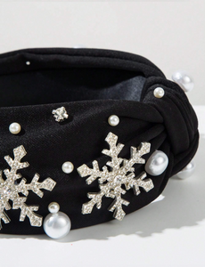 Black Snowflake Headband